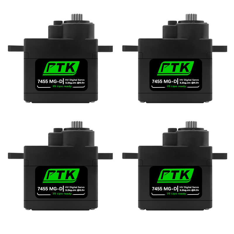 Rc Hobby Shops - PTK 7455MG-D เซอร์โว 12g เซอร์โวดิจิตอลเกียร์โลหะสำหรับ EPP