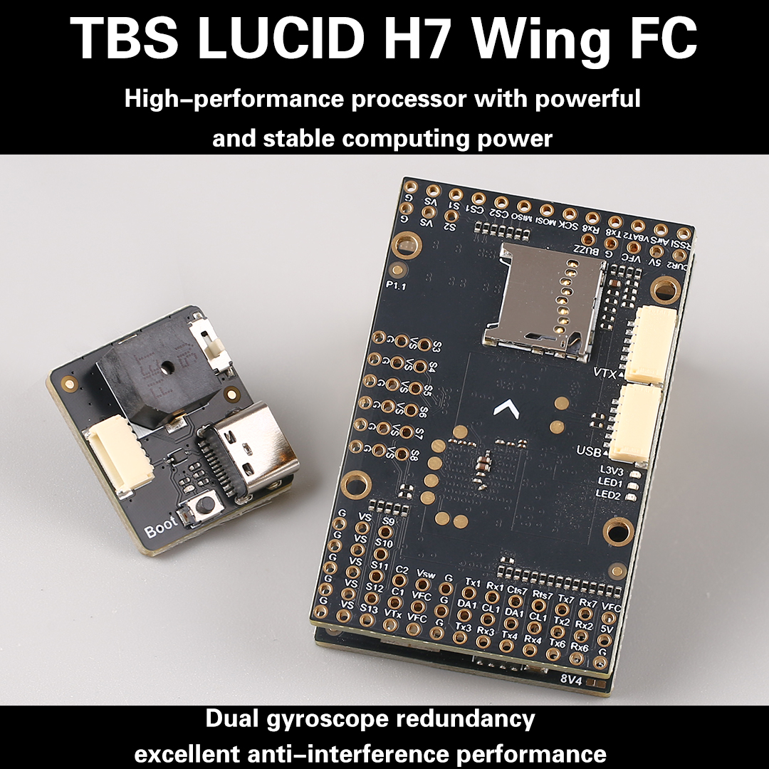 Gyroscope Rc Module - TBS LUCID H7 WING FC โมดูลควบคุมไจโรสโคปคู่สำหรับโดรนแบบปีกคงที่และ