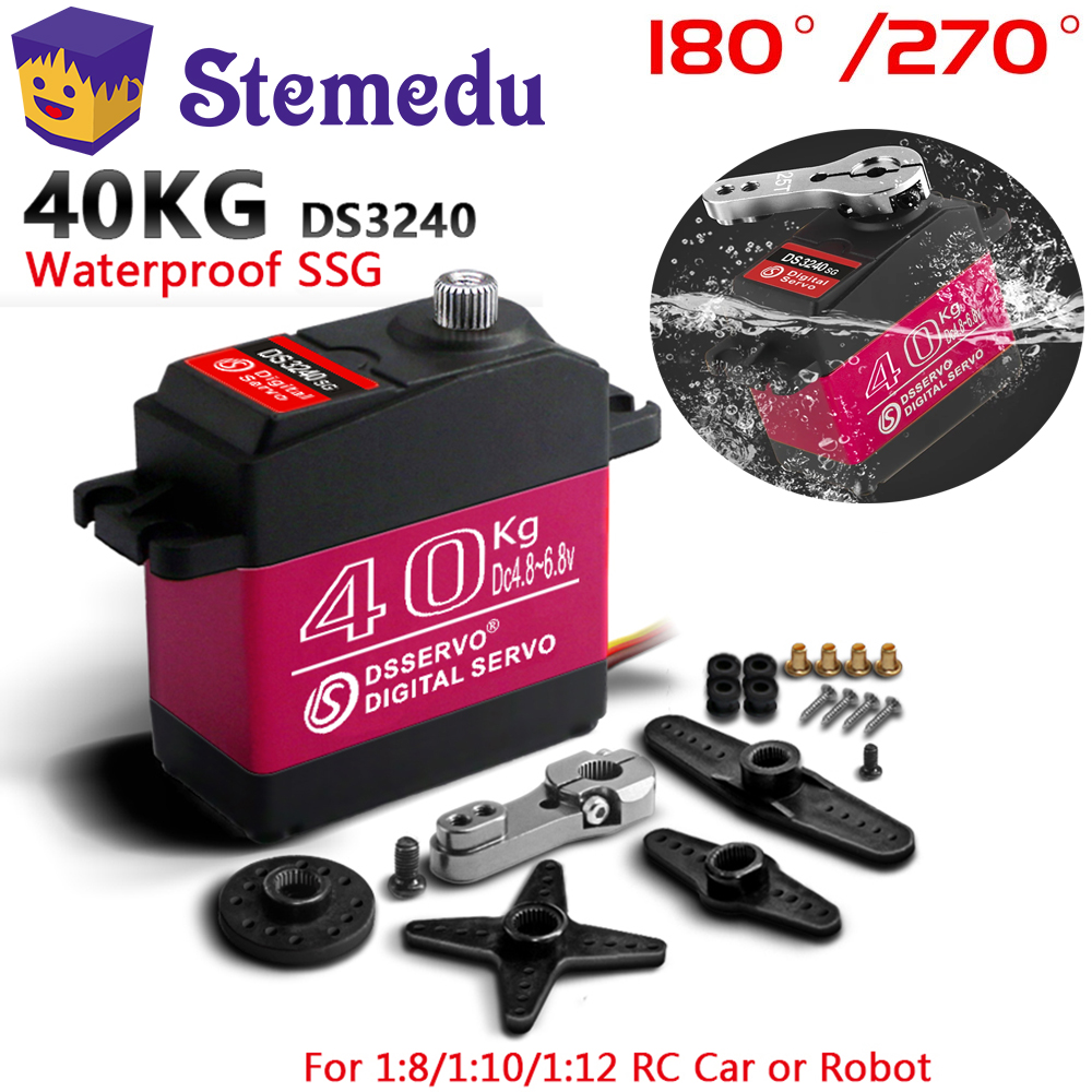 Rc Hobby Shops - 40KG Dsservo DS3240 แรงบิดขนาดใหญ่ดิจิตอล 180/270 องศากันน้ําเกียร์โลหะ