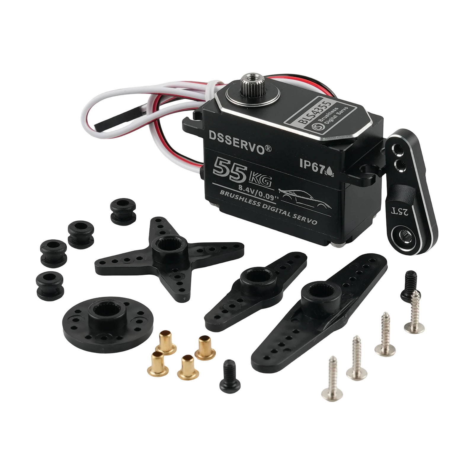Rc Hobby Shops - เซอร์โว Dsservo BLS4355 55KG แบบ Low-profile