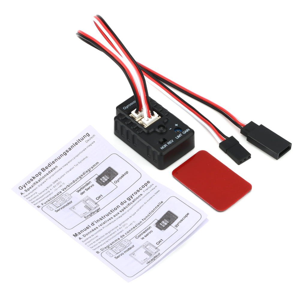 Gyroscope Rc Module - โมดูลควบคุมความเสถียรไจโรสโคปสำหรับรถ RC มินิไจโร 4.8-6V สำหรับรถ RC