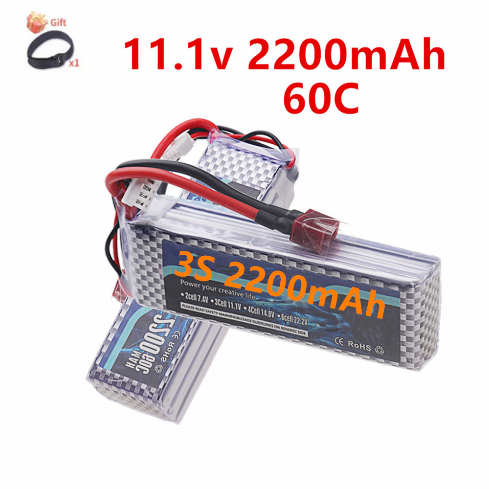 Rc Hobby Helicopter - แบตเตอรี่ลิเธียมโพลิเมอร์ 3S 11.1V รุ่น Deans T