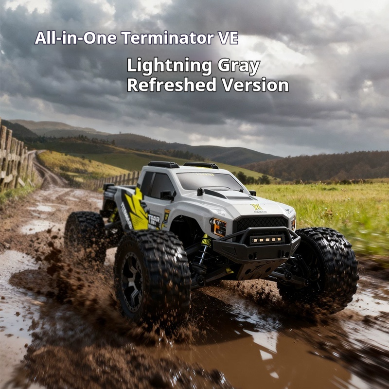 Rc Hobby Off Road - รถบรรทุกมอนสเตอร์วิทยุบังคับ All-Terrain Terminator V2 Brushless 4WD