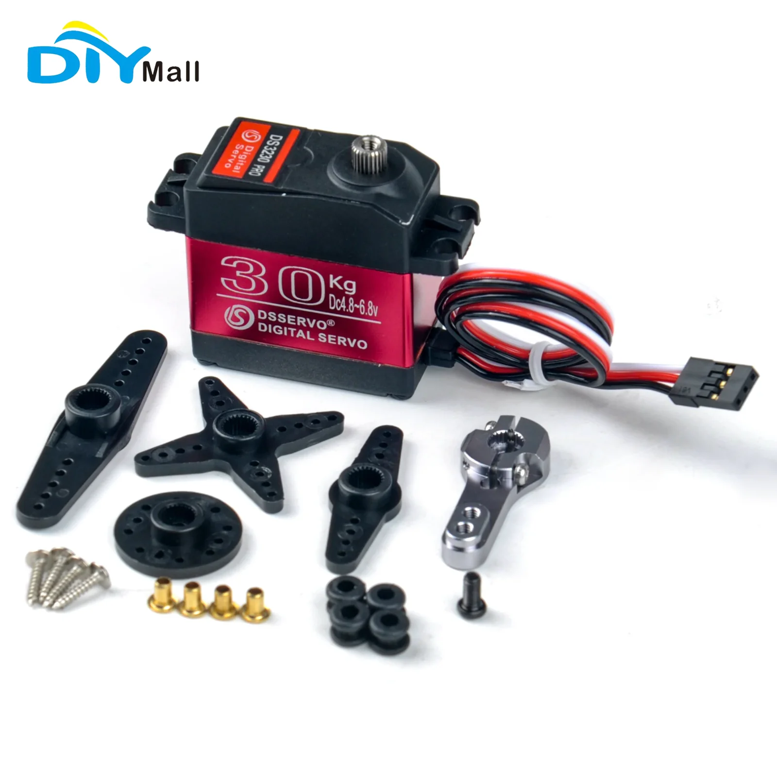 Rc Hobby Shops - เซอร์โวดิจิตอลแรงบิดสูง DS3230PRO 30KG 6V เกียร์โลหะทั้งหมด IP66