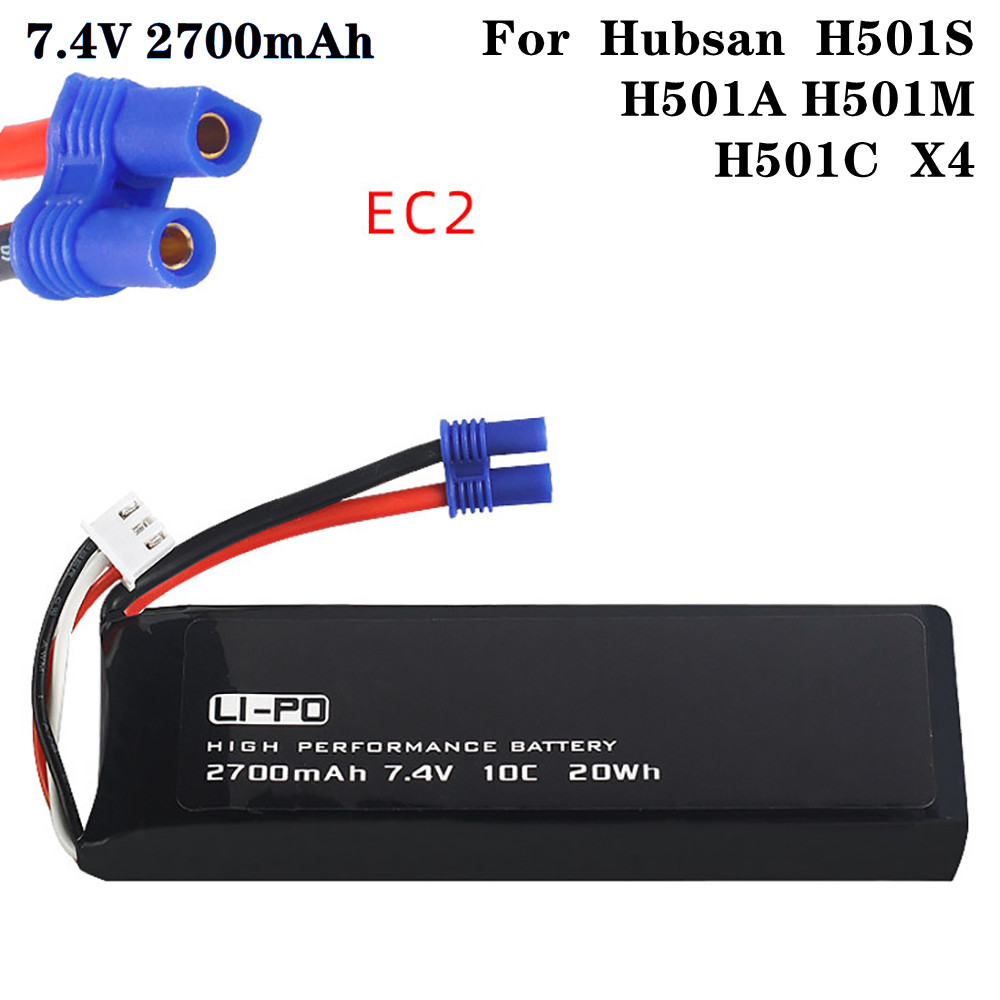 Rc Hobby Helicopter - 7.4V 2700mAh 10C แบตเตอรี่เดิมสําหรับ Hubsan H501S