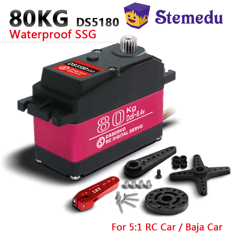 Rc Hobby Shops - Dsservo กันน้ํา DS5180 80KG แรงบิดความเร็วสูงดิจิตอล Servo