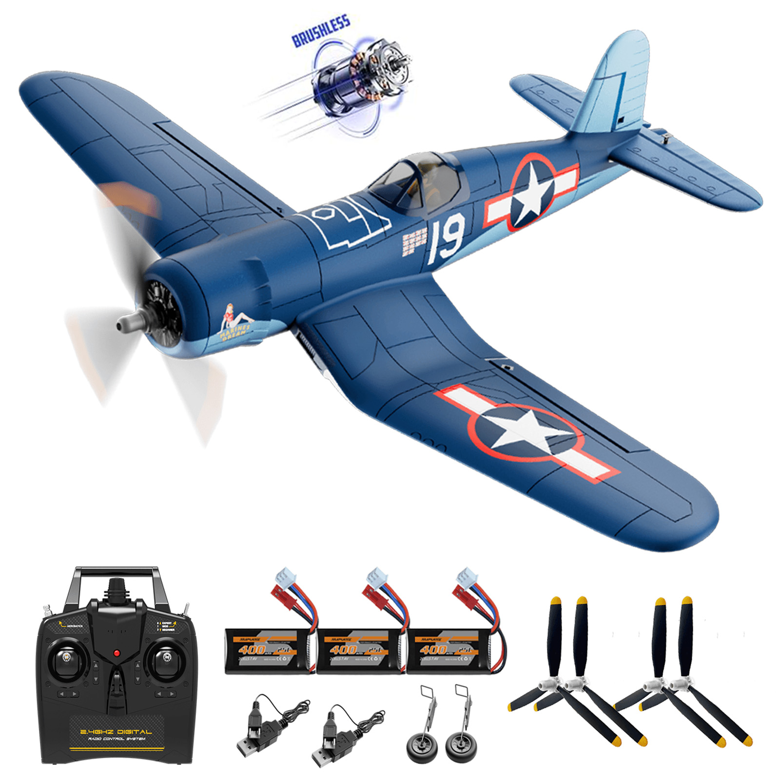 Rc Planes Horizon Hobby - เครื่องบินบังคับวิทยุ Volantexrc Brushless 500 มม. รุ่น