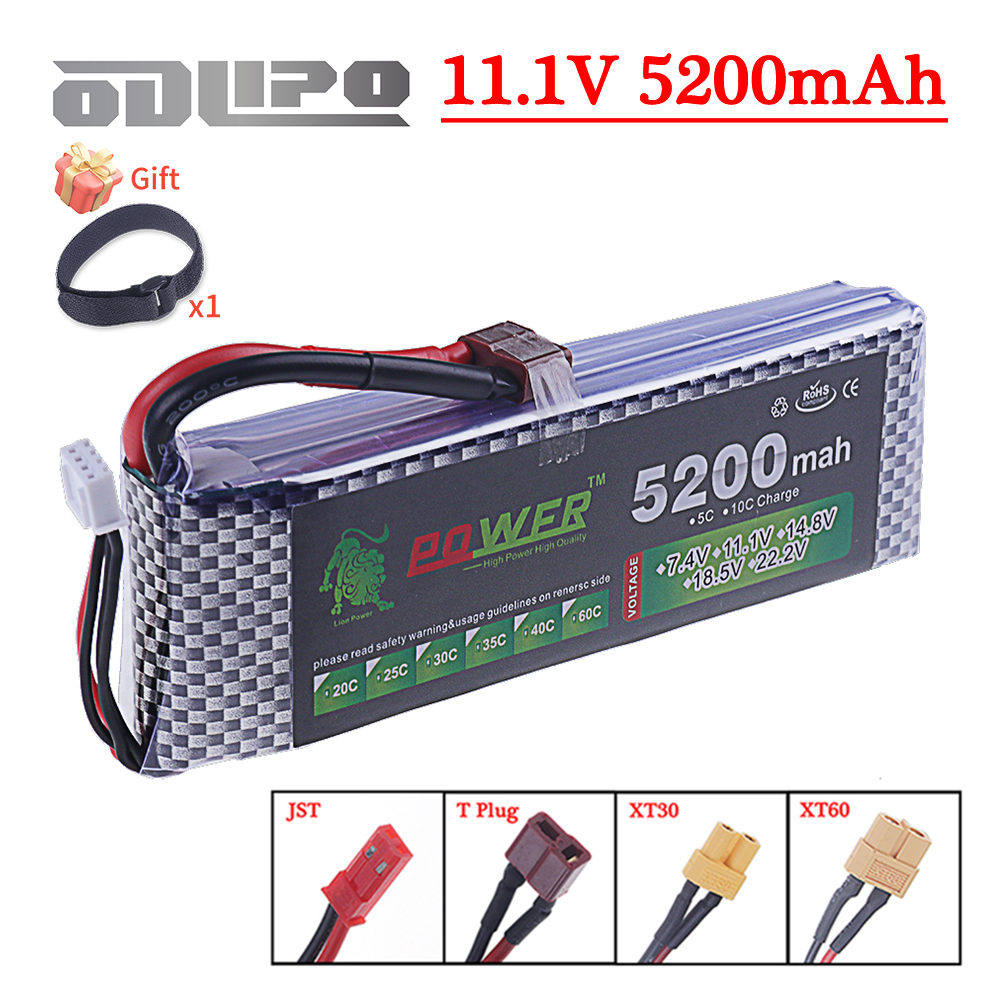 Rc Hobby Helicopter - 3S Lipo แบตเตอรี่ 11.1V 5200 mAh