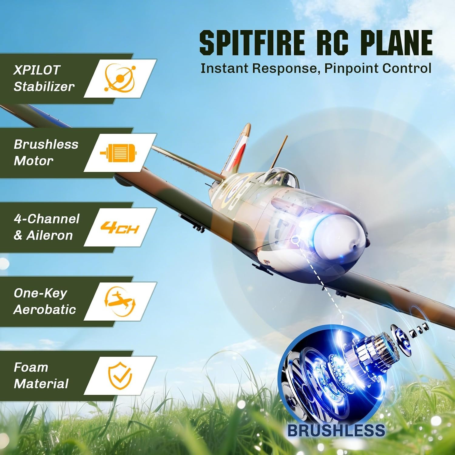เครื่องบินบังคับไร้แปรงถ่าน VO - Rc Planes Horizon Hobby บทวิจารณ์และราคา