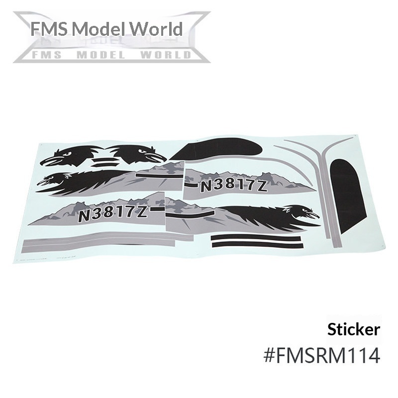 FMS RC เครื่องบินสติ๊กเกอร์สำห - Rc Hobbies บทวิจารณ์และราคา