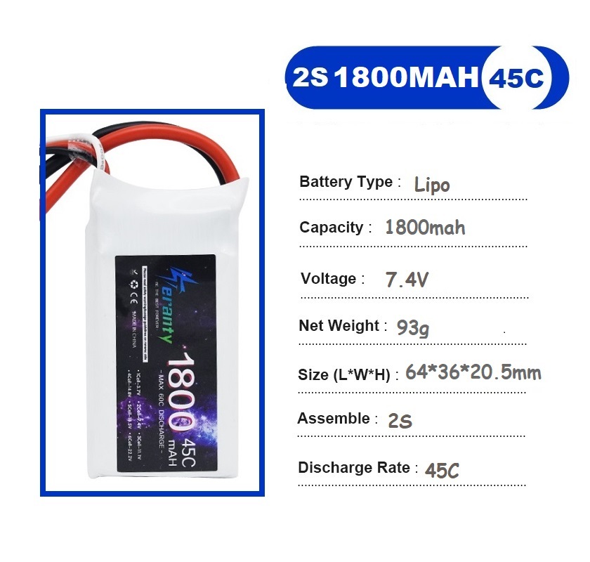 2PCS 7.4V Lipo 2S แบตเตอรี่ 15 - Rc Hobby Helicopter บทวิจารณ์และราคา