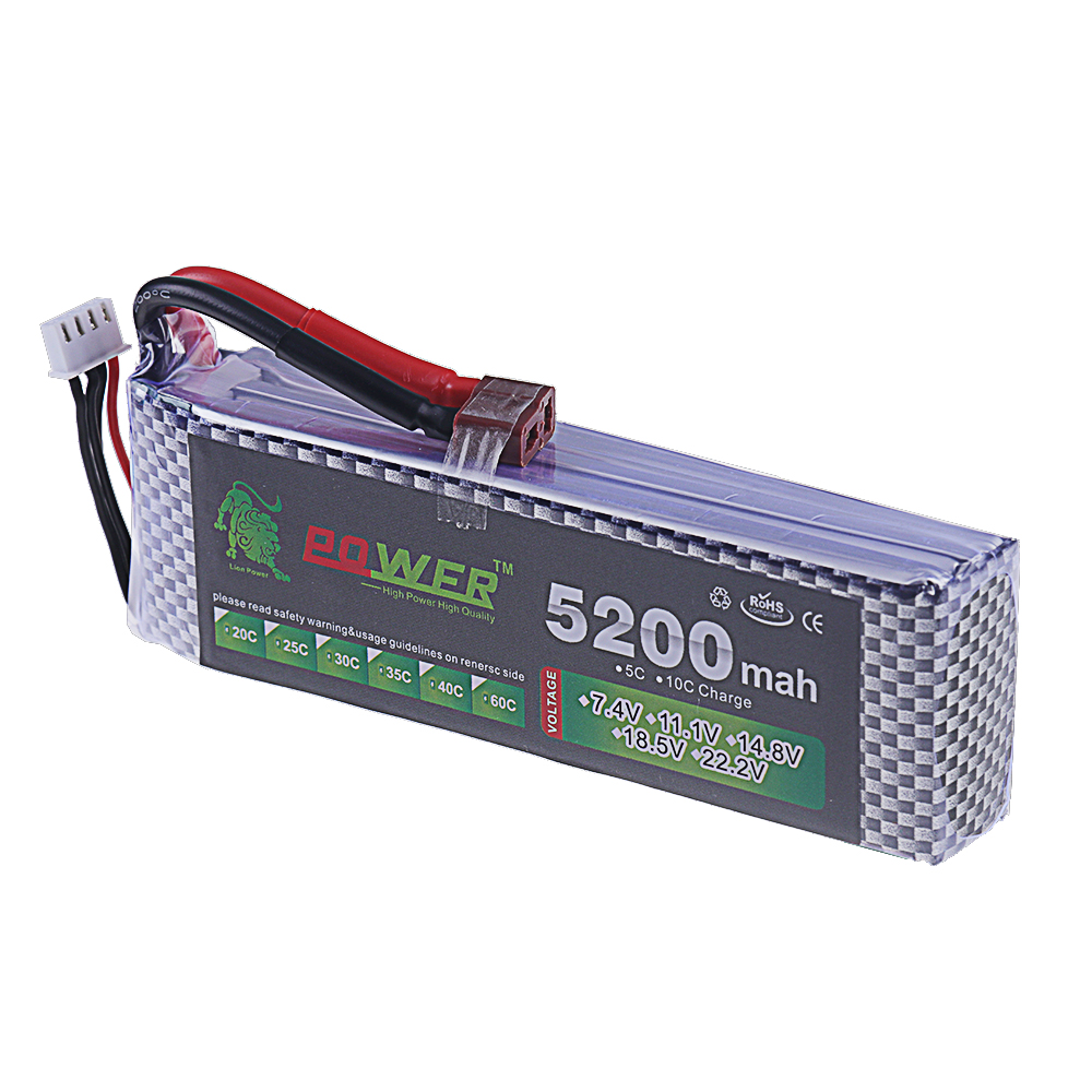 3S Lipo แบตเตอรี่ 11.1V 5200 m - Rc Hobby Helicopter บทวิจารณ์และราคา